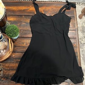 Audrey 3+1 Black Mini Dress